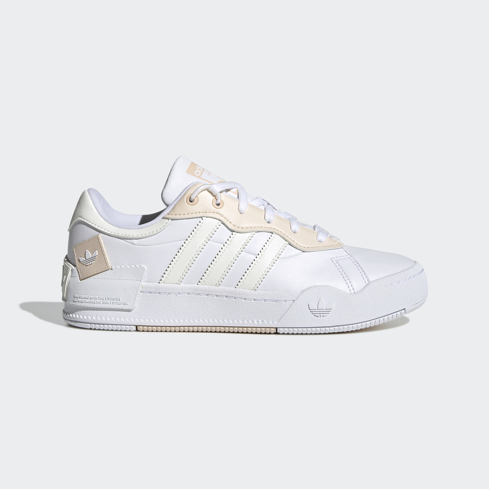 Adidas Rey Galle W [GW7953] 女 休閒鞋 運動 經典 復古 微厚底 解構鞋 穿搭 愛迪達 白粉