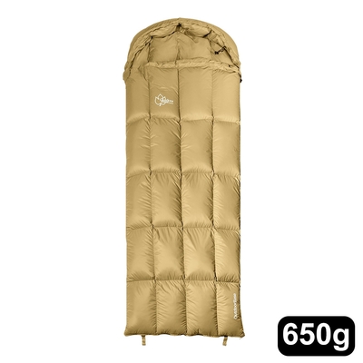 【outdoorbase】天光羽絨睡袋650g rds認證頂級650fp 90%鴨絨(露營 登山 羽絨睡袋 露營睡袋 輕量登山睡袋)