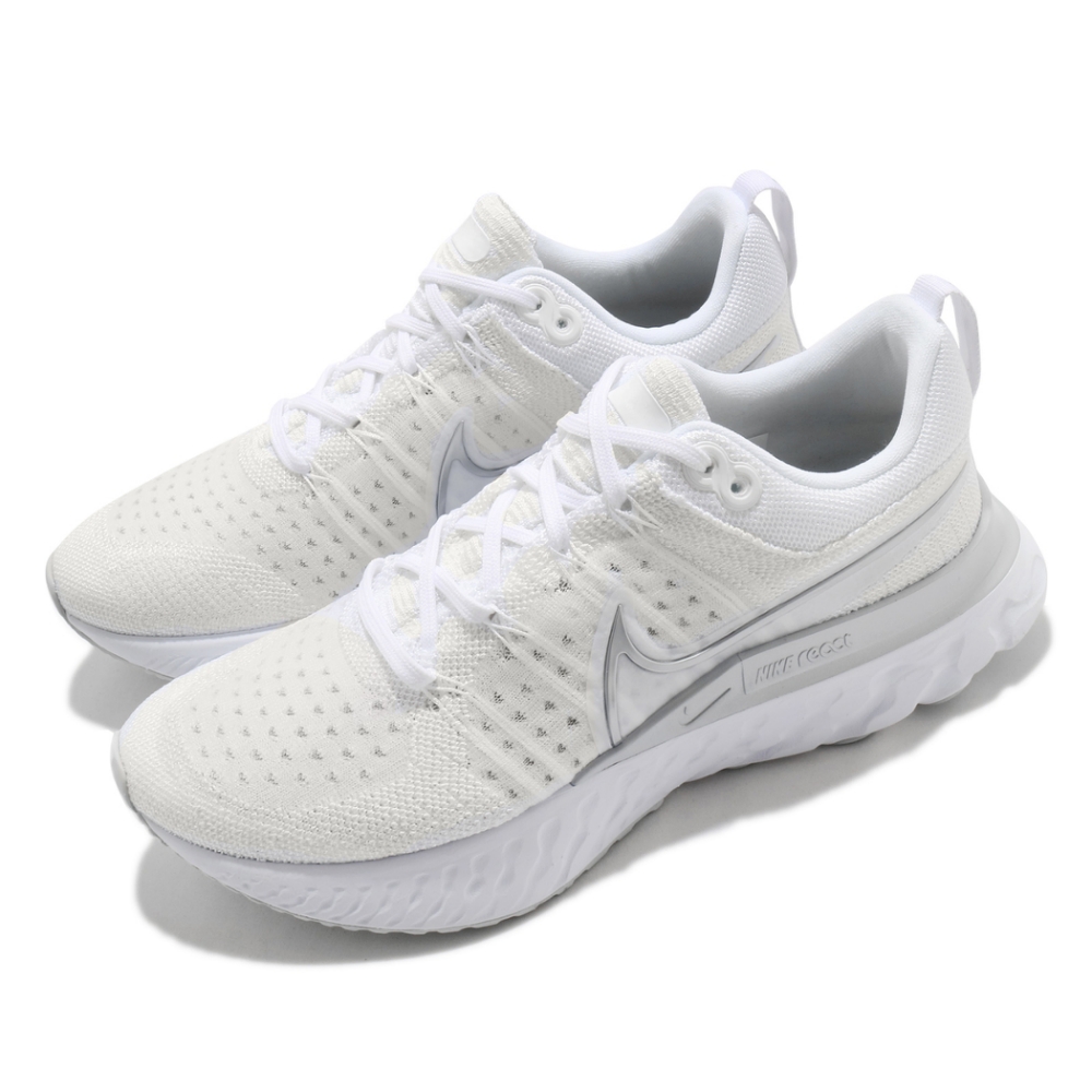 Nike 慢跑鞋 React Infinity Run 女鞋 輕量 透氣 舒適 避震 路跑 健身 白 銀 CT2423102