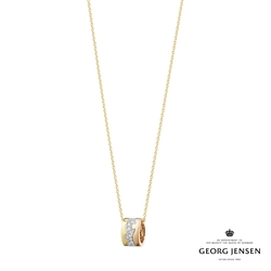 Georg Jensen 喬治傑生 FUSION 18K金18K白金18K玫瑰金鑽石項鍊