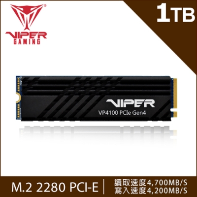 VIPER美商博帝 VP4100 1TB M.2 2280 PCIE SSD固態硬碟