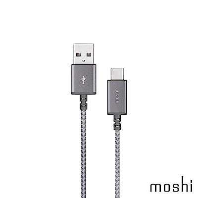 Moshi Integra™ 強韌系列 USB-C to USB-A 耐用充電/傳輸編織線