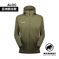 【Mammut長毛象】GRANITE SO Hooded Jacket AF Men 防潑水軟殼連帽外套 綠鬣蜥 男款 #1011-00322