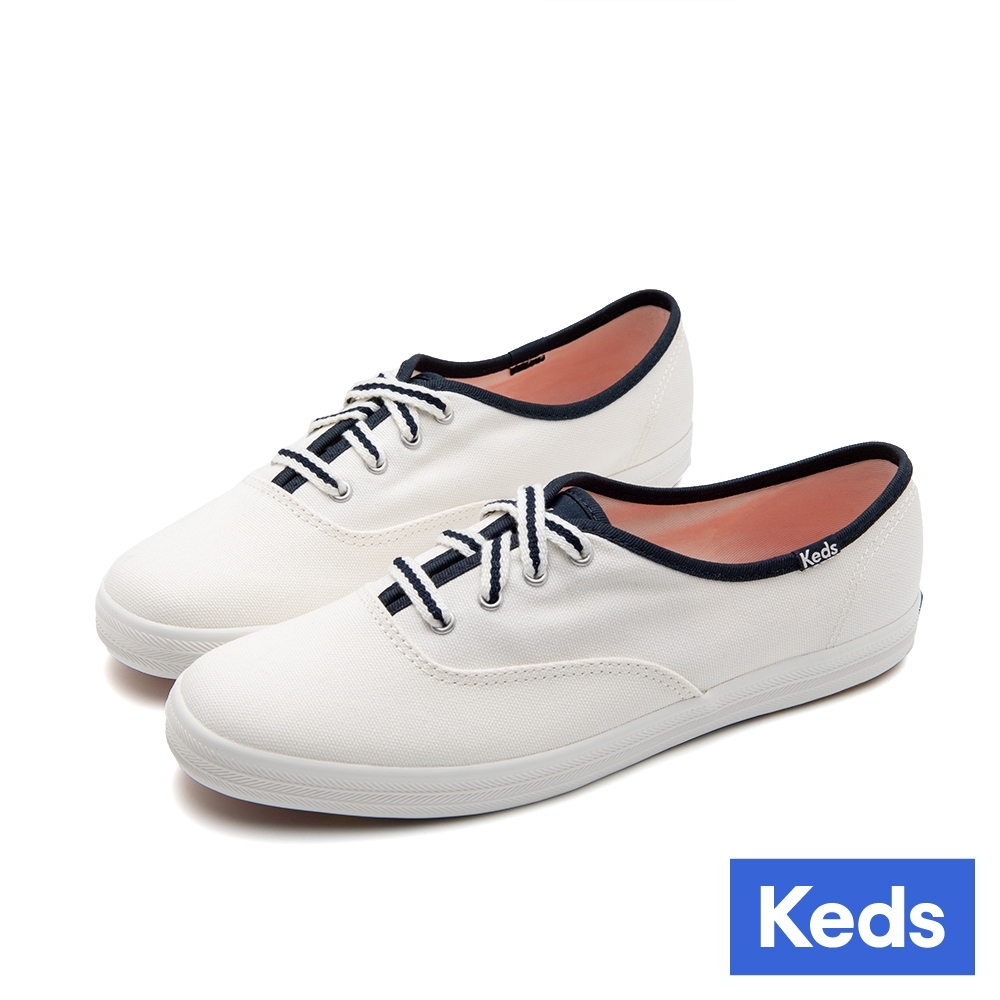 Keds 經典帆布休閒小白鞋 9243W234342