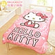 享夢城堡 法蘭絨暖暖毯被150x195cm-HELLO KITTY 可愛小圓點-粉橘 product thumbnail 1