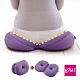 日本COGIT 貝果V型 美臀瑜珈美體坐墊 坐姿矯正美尻美臀墊-藍莓紫PURPLE(多用款) product thumbnail 1