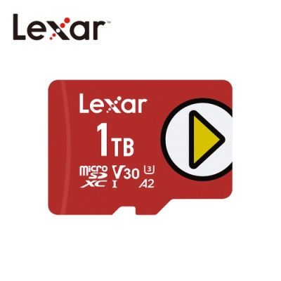 Lexar【PLAY】microSDXC UHS-I 記憶卡-1TB 台灣公司貨