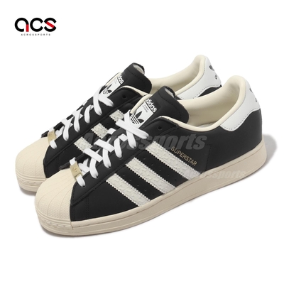 adidas 休閒鞋 Superstar 男鞋 女鞋 黑 白 奶油底 貝殼頭 皮革 經典 三葉草 愛迪達 ID4676