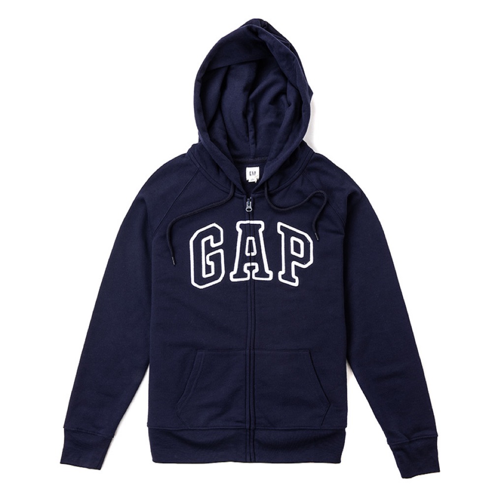 GAP 經典LOGO連帽外套(女)-深藍色