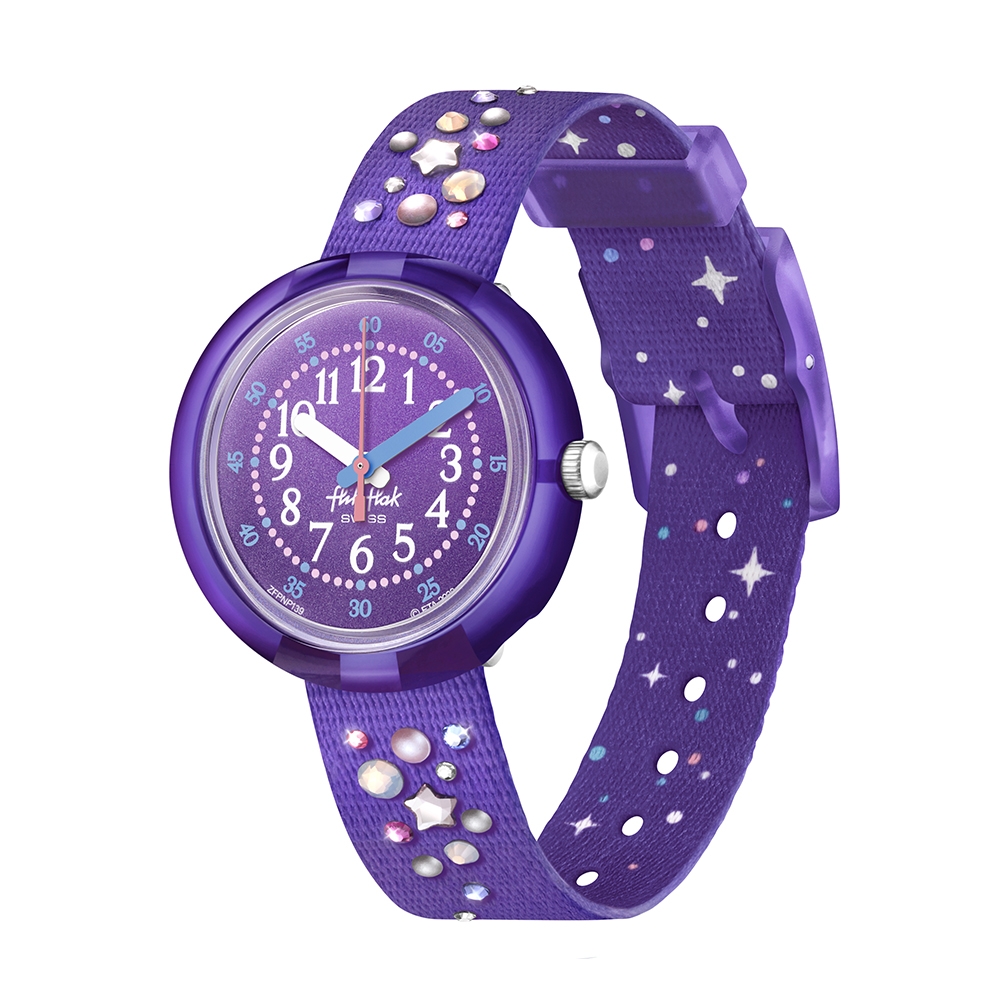 FLIKFLAK 兒童手錶 STARGAZING 星之凝視 (31.85mm) 瑞士錶 兒童錶 手錶 編織錶帶