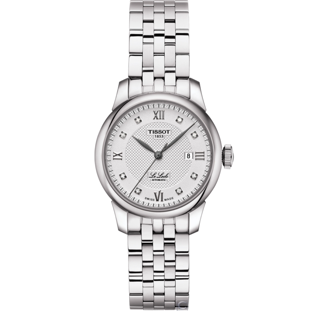 TISSOT 天梭 官方授權Le Locle 立洛克 優雅機械女錶(T0062071103600)