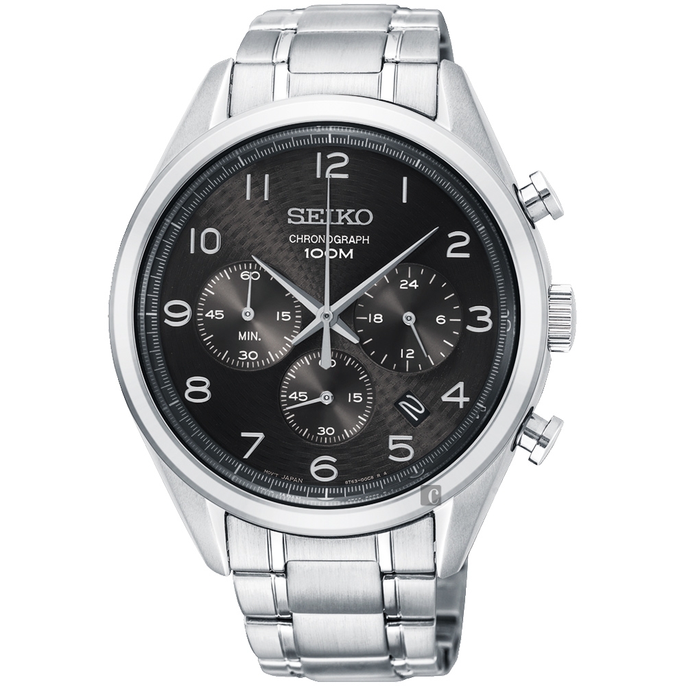 SEIKO 精工錶 三眼 計時秒表 8T63-00C0X(SSB295P1)42mm