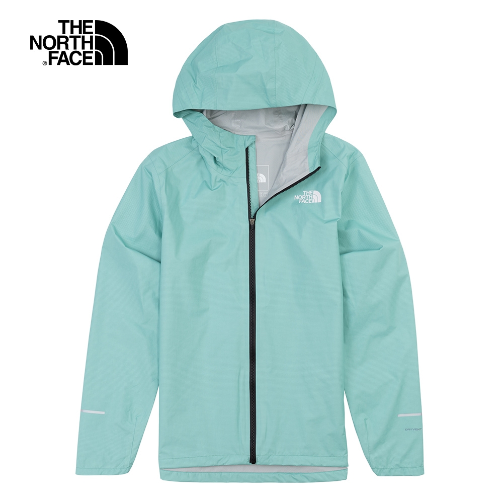 The North Face北面男款綠色防水透氣可打包衝鋒衣｜536G6R7