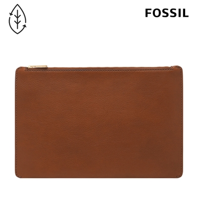 FOSSIL Gift 真皮收納包-咖啡色 SLG1583200