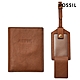 FOSSIL Gift Set 護照套行李牌禮物組-咖啡色 SLG1597200 product thumbnail 1