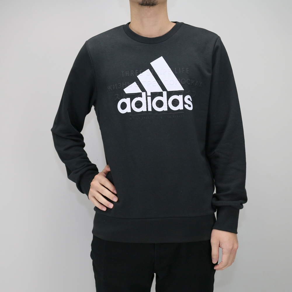 ADIDAS ID BOS GR SWEAT 男大學長袖T 黑