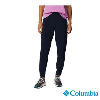 Columbia 哥倫比亞 女款- UPF50防潑長褲-深藍 UAR24670NY