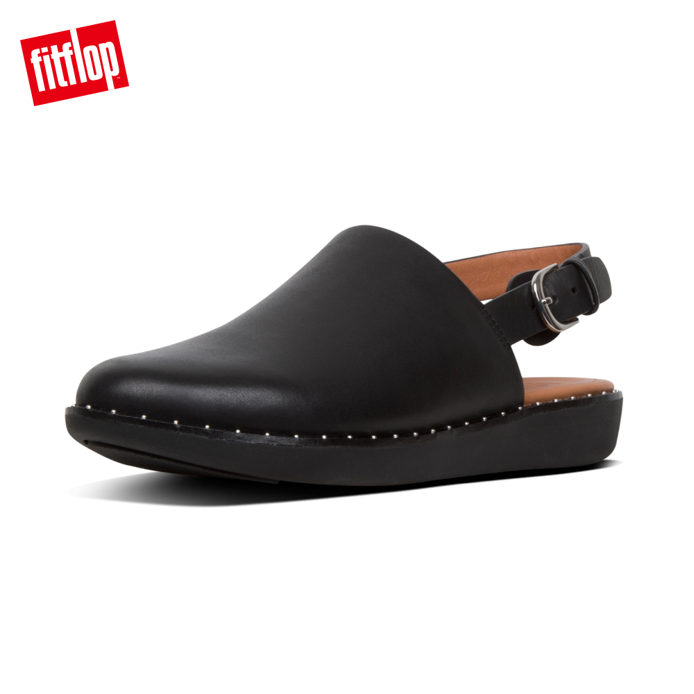 FitFlop SAGE後帶穆勒鞋黑色