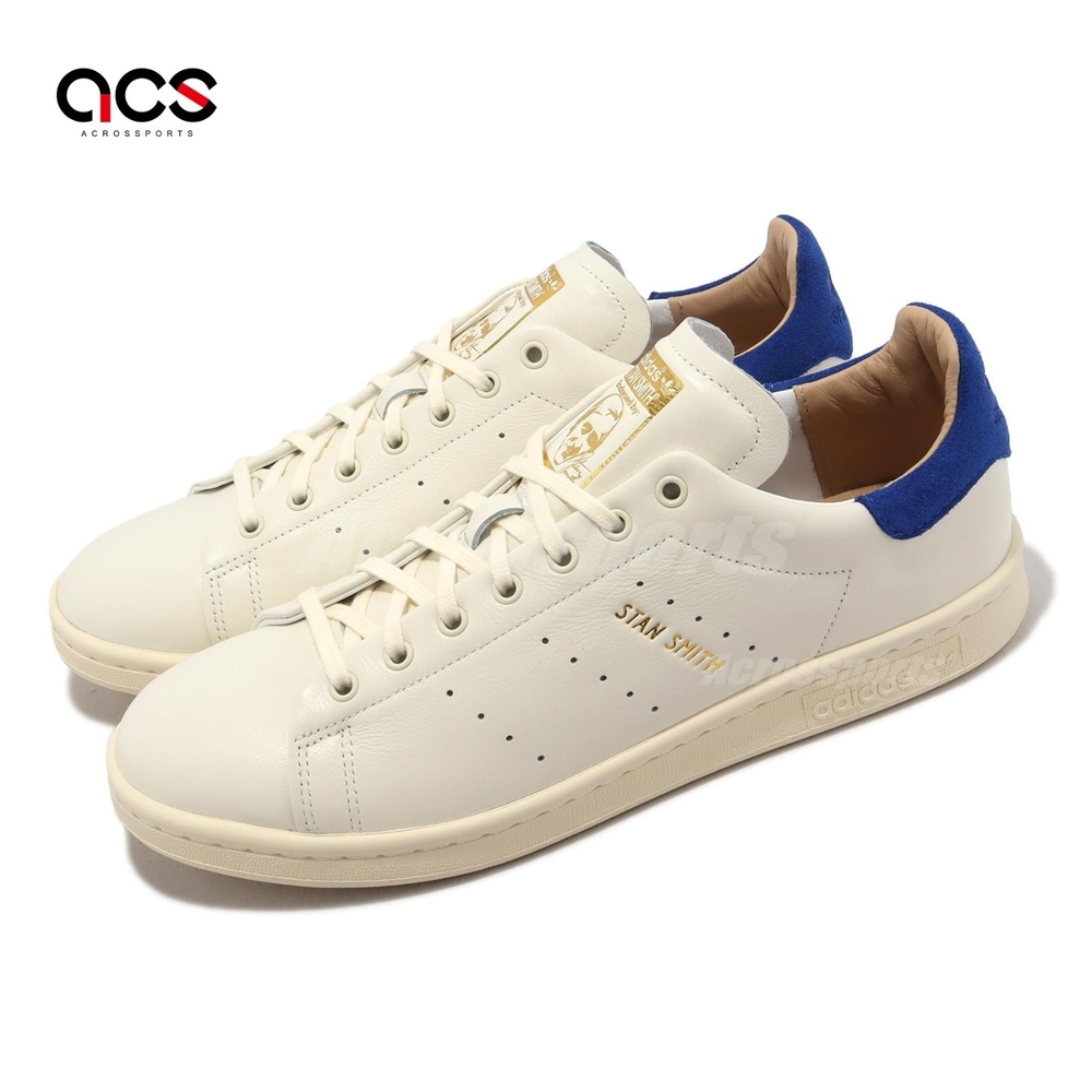 adidas 休閒鞋Stan Smith Lux 男鞋米白寶藍金標史密斯愛迪達ID1995