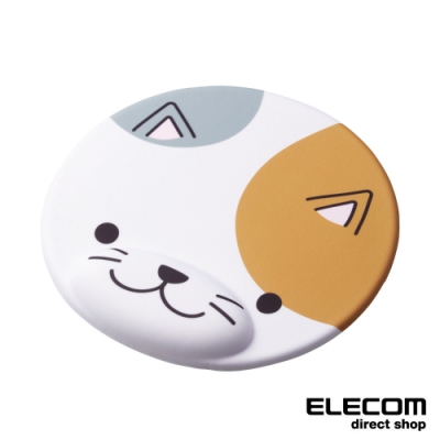 elecom 動物造型鼠墊-貓咪