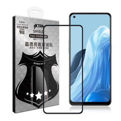 VXTRA 全膠貼合 OPPO Reno8 Z/Reno7 Z 5G 滿版疏水疏油9H鋼化頂級玻璃膜(黑) 玻璃保護貼