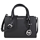 MICHAEL KORS Sheila 銀字圓標Logo防刮三層提肩兩用包(黑色) product thumbnail 1