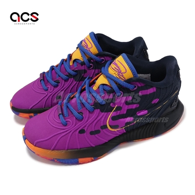 Nike 籃球鞋 LeBron XXI SE GS 大童 女鞋 紫藍 Welcome to Camp LBJ FN5040-500