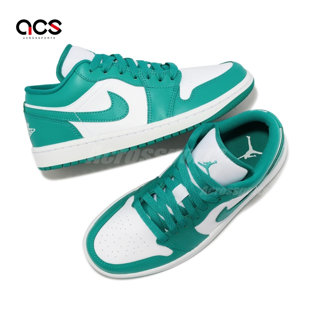 Nike Wmns Air Jordan 1 Low 男女鞋白綠松石Turquoise 經典1代低筒