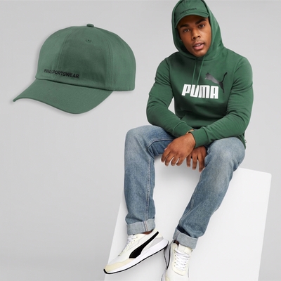 Puma 帽子 Sportswear Cap 男女款 綠 黑 棒球帽 可調整 運動帽 鴨舌帽 基本款 02403609