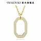 SWAROVSKI 施華洛世奇 Dextera 鏈墜 八邊形, 中碼, 白色, 鍍金色色調 product thumbnail 2