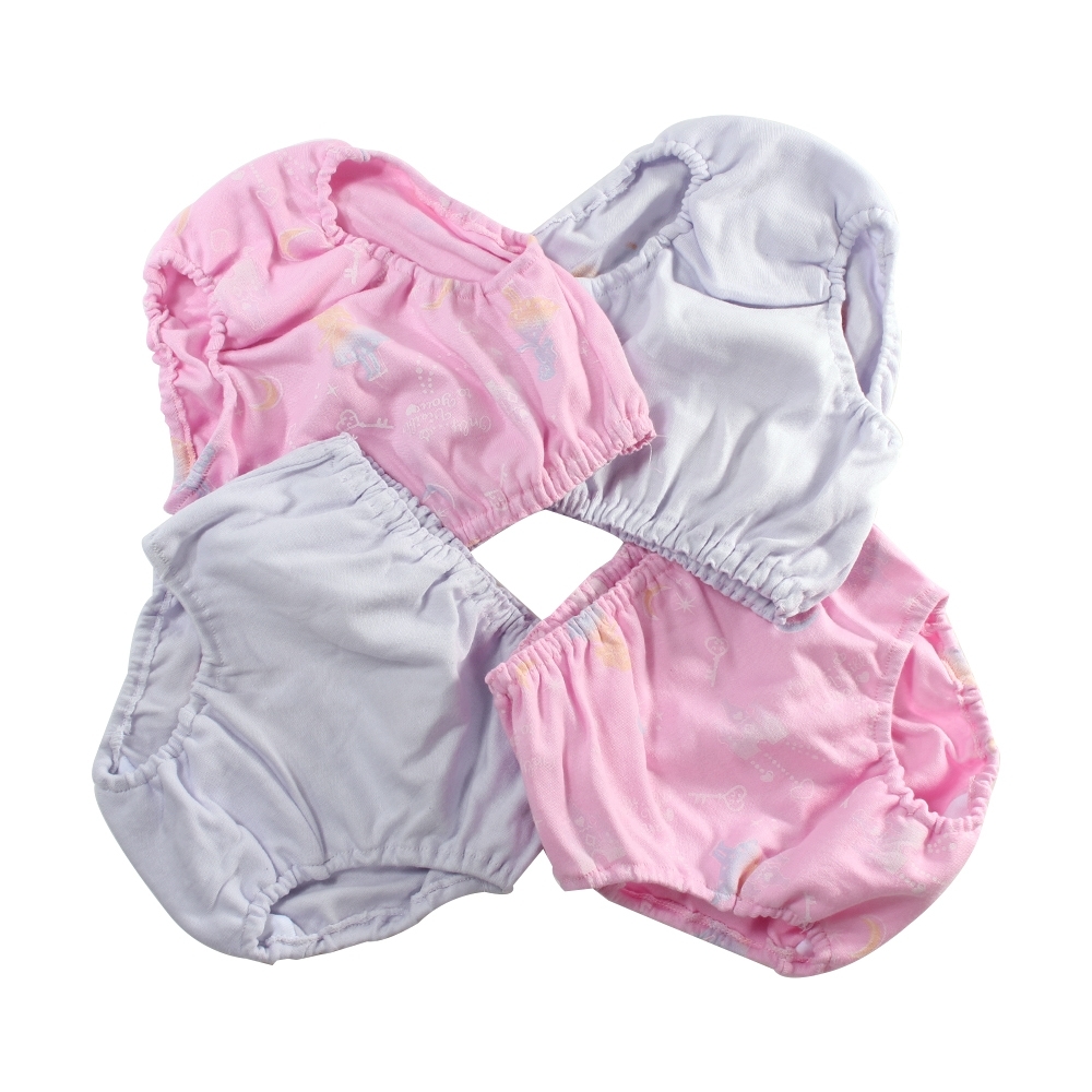 魔法Baby 1~4歲女童純棉內褲(四件一組) 台灣製女寶寶包褲 k51539
