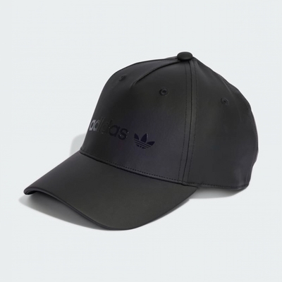 adidas 帽子 運動帽 棒球帽 遮陽帽 三葉草 SATIN CAP 黑 IB9050