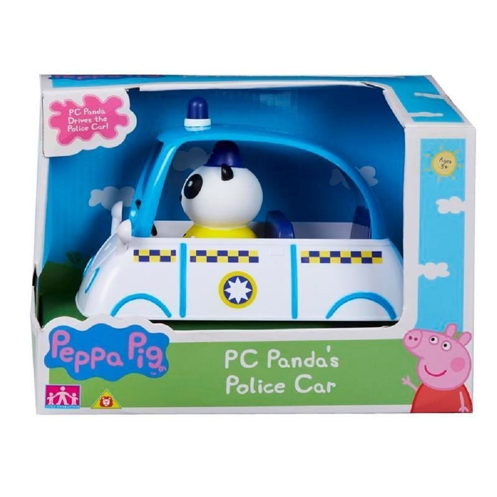 粉紅豬小妹 交通工具組系列-熊貓警長的警車  PEPPA PIG