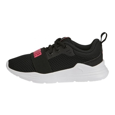 PUMA Wired Run PS 男女中童休閒鞋-黑粉-37421620