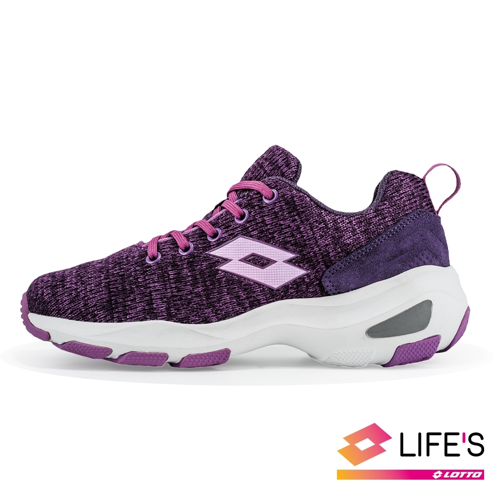 LOTTO 義大利女EASY WEAR 增高美型健走鞋(紫) | 慢跑鞋| Yahoo奇摩購物中心