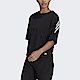 Adidas W FI 3S TEE HE0308 女 短袖上衣 T恤 亞洲版 寬鬆 棉質 舒適 運動 訓練 黑 product thumbnail 1