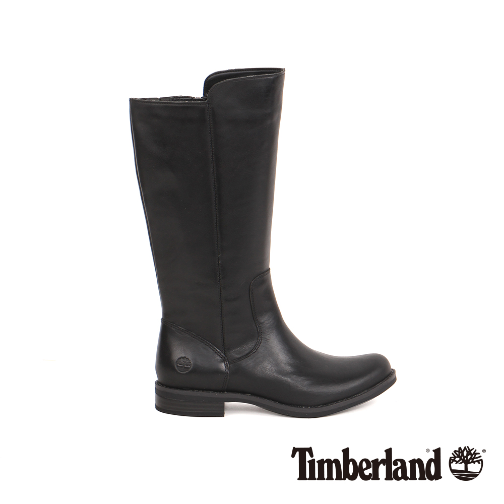 Timberland 女款黑色皮革Magby高筒靴 | A1KGY001