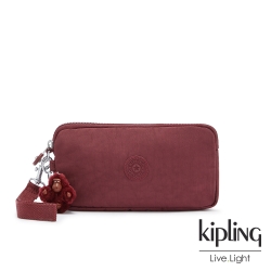 Kipling 知性典雅酒紅手拿包-LOWIE