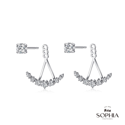SOPHIA 蘇菲亞珠寶 - 夢娜 主鑽總重40分 18K金 鑽石耳環