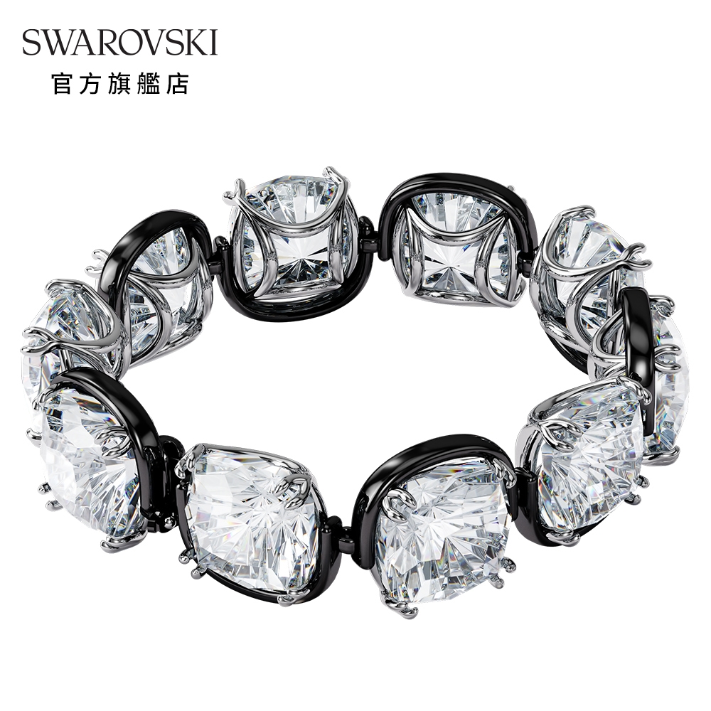 SWAROVSKI 施華洛世奇 HARMONIA 白色枕形水晶金屬手鏈