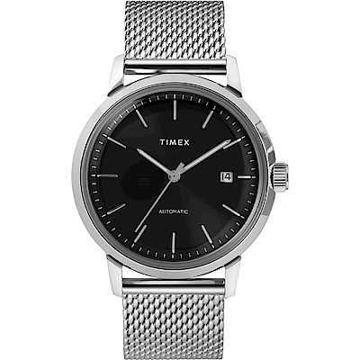 TIMEX 天美時 復刻系列 經典機械錶-銀x黑/40mm