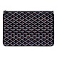 GOYARD Senat PM Pouch塗層帆布LOGO萬用拉鍊拉鍊手拿包(中-深藍) product thumbnail 1