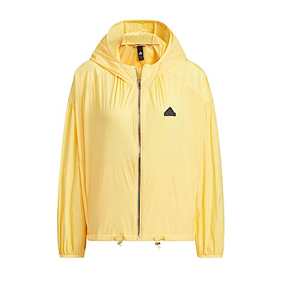 Adidas Tech UPF HD JKT IM8836 女 連帽 外套 風衣 運動 訓練 輕盈 簡約 舒適 鵝黃