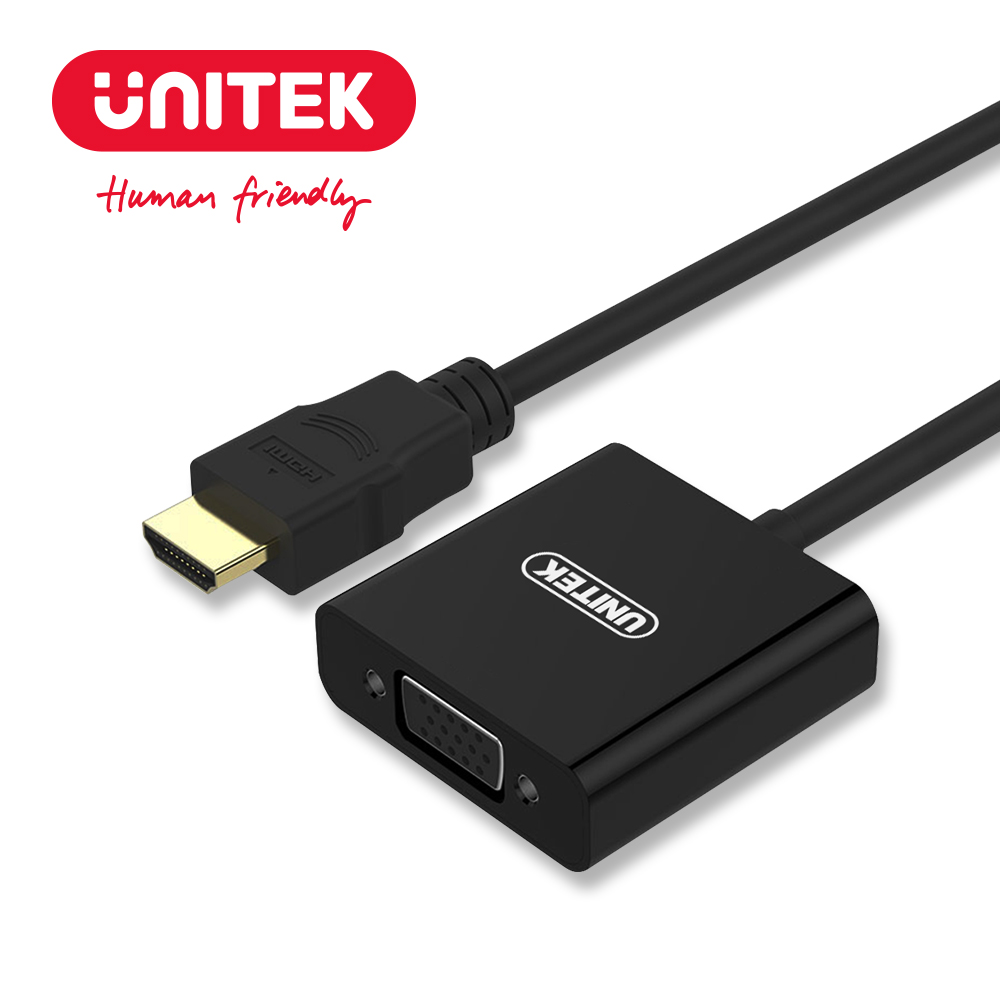 UNITEK 優越者 HDMI轉VGA高清轉換器