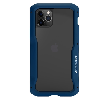 美國 Element Case iPhone 11 Pro Max Vapor-S 頂級金屬框型軍規殼 - 藍