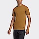 Adidas Yoga Tee [HT4383] 男 短袖 上衣 亞洲版 瑜珈 訓練 運動 吸濕排汗 修身 有機棉 棕 product thumbnail 1