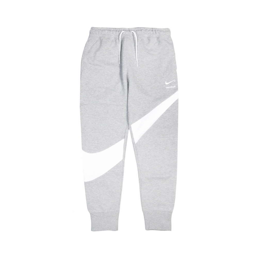 Nike 長褲 NSW Fleece Pants 休閒 男款 合身 抽繩鬆緊腰帶 口袋 大勾勾 穿搭 灰 白 DH1024-063