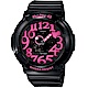 BABY-G 甜心寶貝霓虹數字休閒女錶(BGA-130-1B)-黑/43mm product thumbnail 1