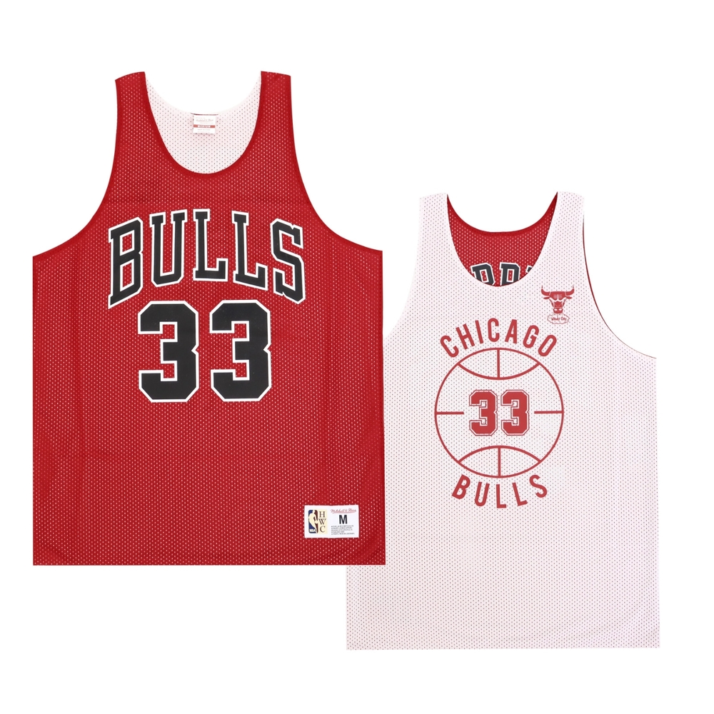 Mitchell Ness 球衣 NBA Bulls 芝加哥公牛 Pippen 皮朋 雙面穿 紅 MN21ART01SP