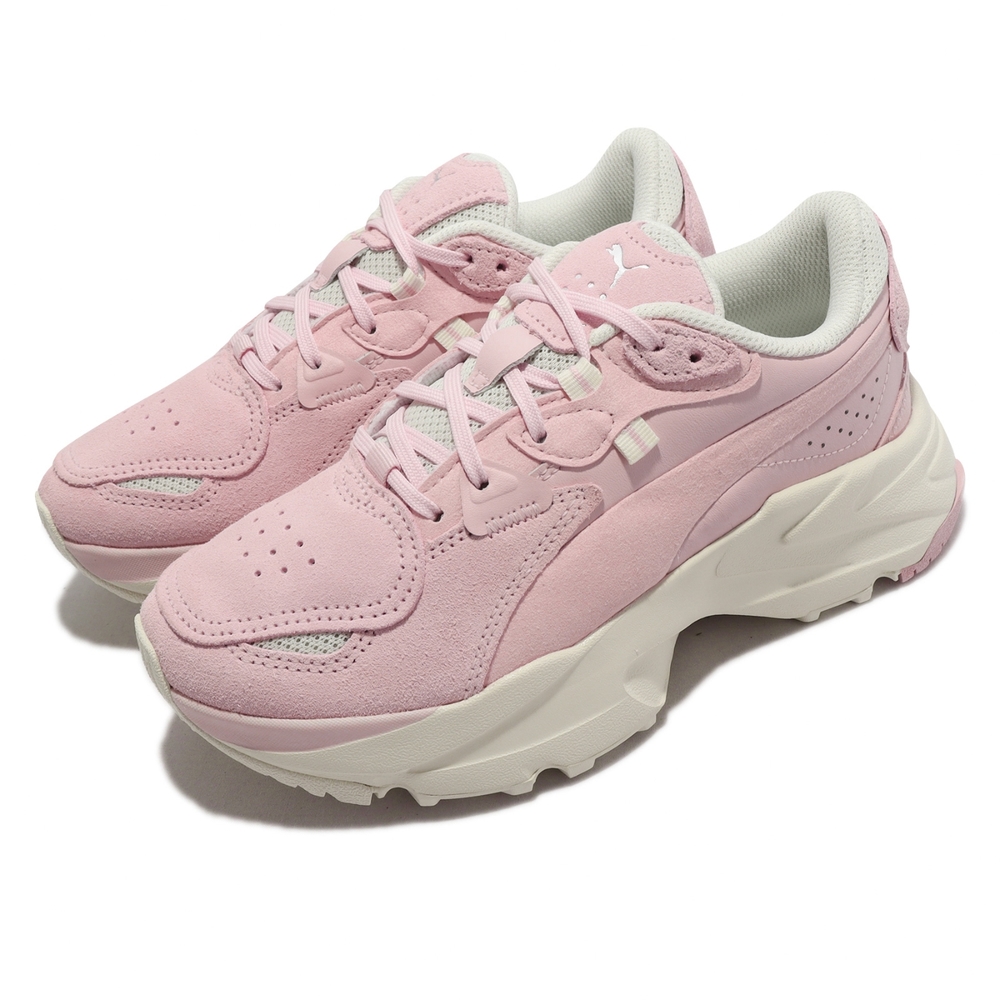 Puma 休閒鞋 Orkid Soft Wns 女鞋 櫻花粉 麂皮 厚底 增高 復古 老爹鞋 38484601